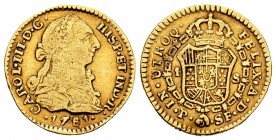 Charles III (1759-1788). 1 escudo. 1781. Popayán. SF. (Cal-1423). Au. 3,30 g. Nick on edge. Scarce. Almost VF. Est...200,00. 

SPANISH DESCRIPTION: Ca...