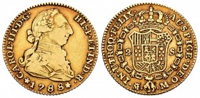 Charles III (1759-1788). 2 escudos. 1788. Madrid. M/PJ. (Cal-1576). Au. 6,73 g. Rectified assayer mark. Almost VF/VF. Est...320,00. 

SPANISH DESCRIPT...