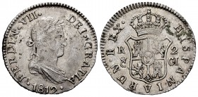 Ferdinand VII (1808-1833). 2 reales. 1812. Cadiz. CI. (Cal-727). Ag. 5,89 g. Choice VF. Est...60,00. 

SPANISH DESCRIPTION: Fernando VII (1808-1833). ...