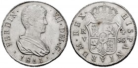 Ferdinand VII (1808-1833). 4 reales. 1811. Valencia. SG. (Cal-1143). Ag. 13,40 g. Usual weak strike. XF/Almost XF. Est...170,00. 

SPANISH DESCRIPTION...