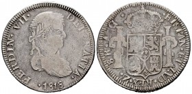 Ferdinand VII (1808-1833). 8 reales. 1818. Zacatecas. AG. (Cal-1459). Ag. 25,44 g. Almost VF. Est...70,00. 

SPANISH DESCRIPTION: Fernando VII (1808-1...