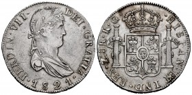 Ferdinand VII (1808-1833). 8 reales. 1821. Zacatecas. (Cal-1465). Ag. 26,74 g. Minor nick on edge. VF. Est...90,00. 

SPANISH DESCRIPTION: Fernando VI...