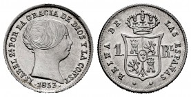 Elizabeth II (1833-1868). 1 real. 1853. Sevilla. (Cal-303). Ag. 1,29 g. Original luster. Almost UNC. Est...65,00. 

SPANISH DESCRIPTION: Isabel II (18...