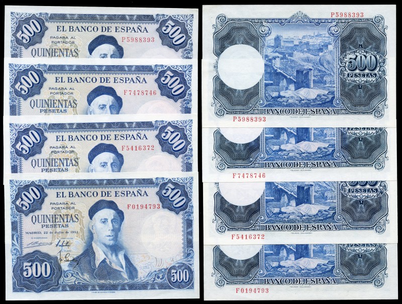 500 pesetas. 1954. Madrid. (Ed 2017-468b). July 22, Ignacio Zuloaga. Different s...