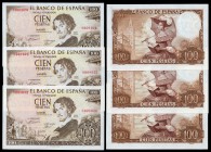 100 pesetas. 1965. Madrid. (Ed 2017-470). November 19, Gustavo Adolfo Bécquer. Without serie. Correlative threesome. UNC. Est...50,00. 

SPANISH DESCR...