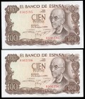 100 pesetas. 1970. Madrid. (Ed 2017-472). November 17, Manuel de Falla. Without serie. Stain. UNC. Est...15,00. 

SPANISH DESCRIPTION: 100 pesetas. 19...