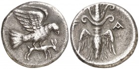 (244-210 a.C.). Elis. Elis y Olimpia. Dracma. (S. 2899 var) (CNG. V, 508). 4,69 g. MBC.