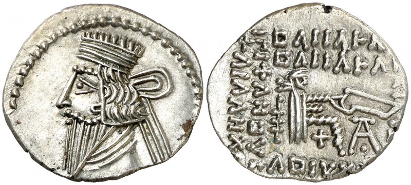 Imperio Parto. Vologases III (105-147 d.C.). Dracma. (S.GIC. 5831 sim) (Mitchine...