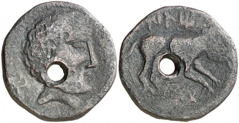 Iltirta (Lleida). As. (FAB. 1478) (ACIP. 1274). Perforación. Rara. 9,82 g. (BC)....