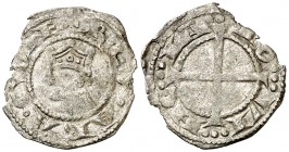 Comtat de Provença. Alfons I (1162-1196). Provença. Òbol del ral coronat. (Cru.V.S. 171) (Cru.Occitània 97) (Cru.C.G. 2105). Cospel algo faltado. 0,37...