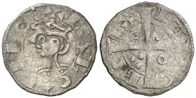 Jaume I (1213-1276). Barcelona. Òbol. (Cru.V.S. 310.1) (Cru.C.G. 2121c). Rayitas. Escasa. 0,45 g. MBC/MBC-.