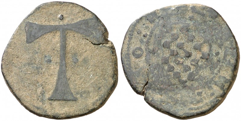 Tarragona. Senyal. (Cru.L. 2148.1) (Cru.C.G. 3865). Escasa. 6,84 g. BC+/MBC-.