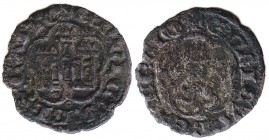 Enrique III (1390-1406). Burgos. Media blanca. (AB. 605 var). Escasa. 1,16 g. MBC-/BC+.
