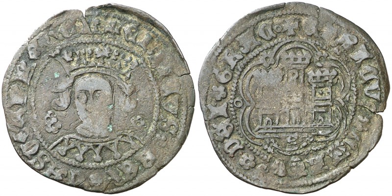 Enrique IV (1454-1474). Sevilla. Cuartillo. (AB. 755.7). 3,34 g. MBC-.