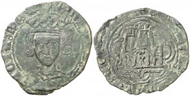 Enrique IV (1454-1474). Villalón. Cuartillo. (AB. tipo 759). Leyendas poco legibles. 2,12 g. MBC-.