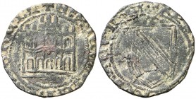 Enrique IV (1454-1474). Toledo. Blanca de la banda. (AB. 815). Rara. 1,86 g. MBC-.