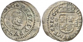 1664. Felipe IV. Coruña. R. 8 maravedís. (AC. 320). 2,11 g. MBC+.