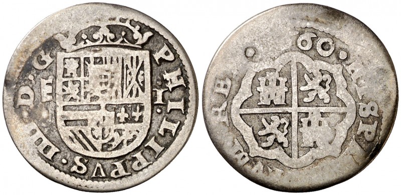 1660. Felipe IV. Segovia. 1 real. (AC. 800). Sin ensayador. Rara. 2,12 g. BC+/BC...