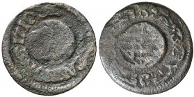 1710. Carlos III, Pretendiente. Barcelona. 1 ardit. (AC. 6) (Cru.C.G. 5006b). 1,12 g. BC+.