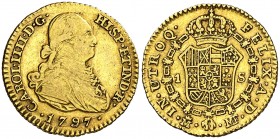 1797. Carlos IV. Madrid. MF. 1 escudo. (AC. 1115). 3,32 g. MBC-/MBC.