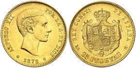 1878*1878. Alfonso XII. EMM. 25 pesetas. (AC. 71). 8,06 g. EBC.