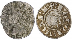 Jaume II (1291-1327). Barcelona y València. Diner. Lote de 2 monedas. A examinar. BC+/MBC-.