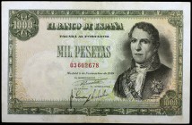 1949. 1000 pesetas. (Ed. D59) (Ed. 458). 4 de noviembre, Santillán. Escaso. MBC+.