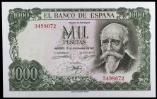 1971. 1000 pesetas. (Ed. D75) (Ed. 474). 17 de septiembre, Echegaray. Sin serie. Ligero doblez en una esquina. S/C-.