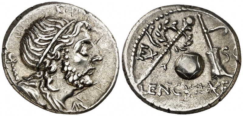 (hacia 76-75 a.C.). Gens Cornelia. Denario. (Bab. 55) (Craw. 393/1b). 3,88 g. MB...