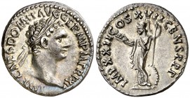 (95-96 d.C.). Domiciano. Denario. (Spink 2737 var) (S. 291) (RIC. 789). 3,26 g. EBC-.