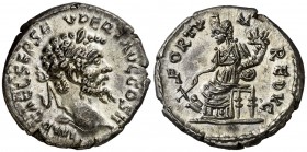 (194 d.C.). Septimio Severo. Denario. (Spink 6277) (S. 173a) (RIC. 379). Bella. 3 g. EBC.