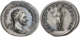 (217 d.C.). Macrino. Antoniniano. (Spink 7321 var) (S. 20) (RIC. 63). Muy escasa. 5,42 g. MBC+.
