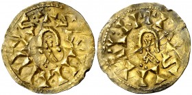 Sisenando (631-636). Eliberri (Granada). Triente. (CNV. 345.10) (R.Pliego 458l). Escasa. 1,23 g. MBC.