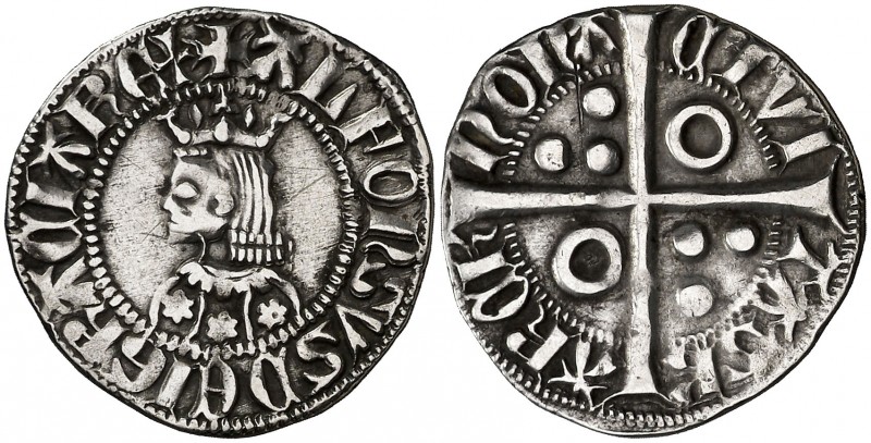 Alfons III (1327-1336). Barcelona. Croat. (Cru.V.S. 366.1) (Cru.C.G. 2184c). Flo...