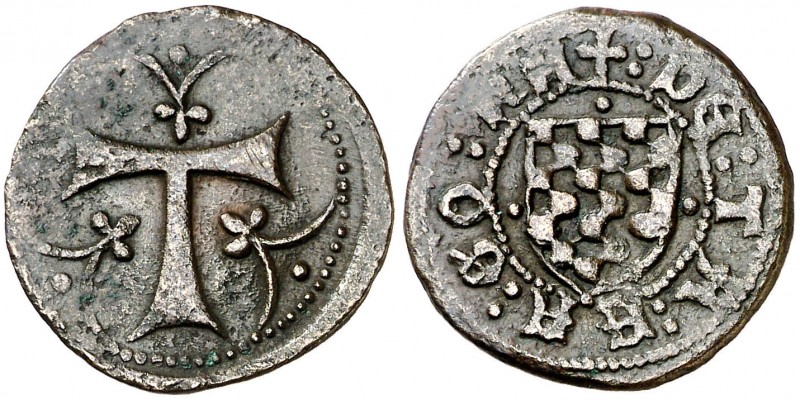 Tarragona. Mig senyal. (Cru.L. 2153) (Cru.C.G. 3868). Muy rara. 2,49 g. MBC+.