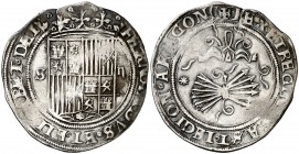 Reyes Católicos. Sevilla. 2 reales. (AC. 516). 6,66 g. MBC.