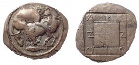 Macedon. Akanthos 470-430 BC. Tetradrachm