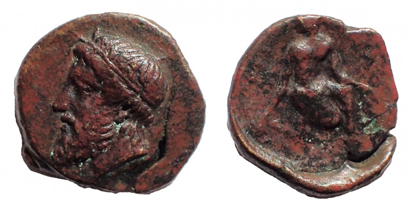 Thessaly. Kierion. Ae Chalkous c. 360-350 BC. 15 mm. 2.4 gm. Obv: Head of Zeus l...