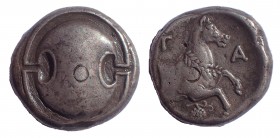 Boeotia, Tanagra. Early-mid 4th century BC. AR Stater. Rare.