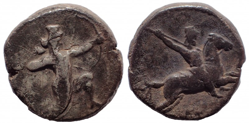 Caria. Achaemenid Period 341-334 BC. Ar Tetradrachm. 20 mm. 14.9 gm. Obv: Persia...