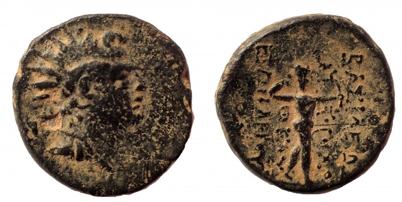 Antiochos IV Epiphanes. 175-164 BC. Æ 16 mm. 4.8 gm. Uncertain mint 79, probably...