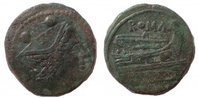 Anonymous (semilibral), Sextans, Rome, 217-215 BC