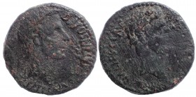 Bithynia. Apamea. Augustus with Divus Julius Caesar (27 BC-14 AD). Ae 24 Very Rare.