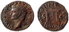 Divus Augustus. Restitution under Titus, Dupondius circa AD 80-81