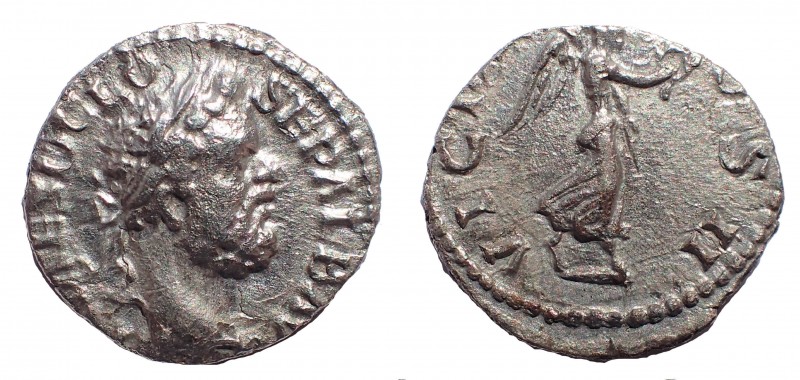 Clodius Albinus AD 193-197, as Augustus. Lugdunum (Lyon) Denarius AR 17 mm., 2.6...