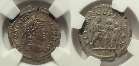 Caracalla (AD 198-217). AR denarius, RIC 181. Very Rare. 30+ year pedigree.