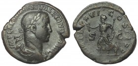 Severus Alexander, 222-235 AD. Æ Sestertius, Pax Reverse