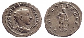 Gordian III. AD 238-244. AR Antoninianus, Farinese Hercules