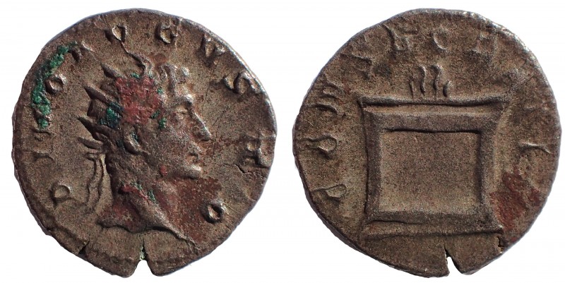 Divus Augustus. Died AD 14. AR Antoninianus 21 mm. 3.7 gm. Struck under Philip o...