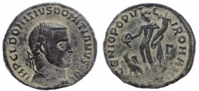 Domitius Domitianus, Usurper AD 297-298. Alexandria Follis. Very Rare.